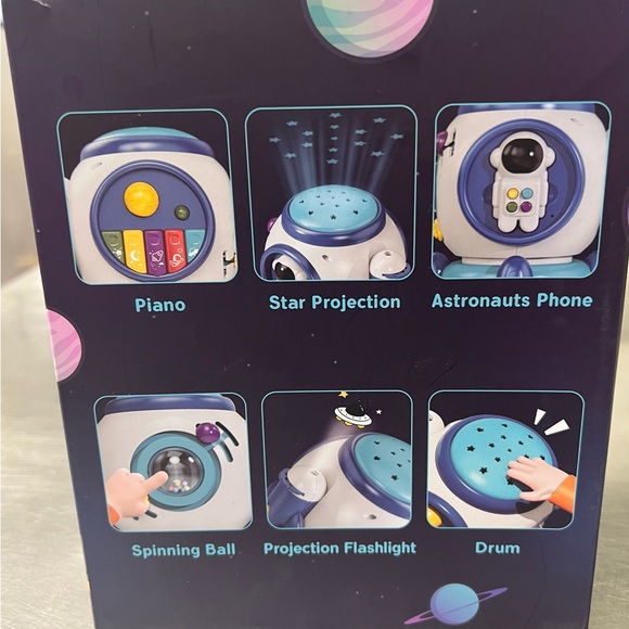 Space Capsule Activity Cube - Blue Musical Toy - Picture 2 of 9